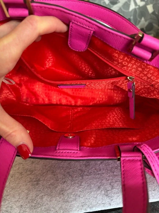 Kate Spade Hot Pink Leather Tote - Picture 4 of 16